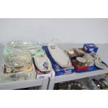 'Queen Anne' and Other Plated Ware, some items in original boxes, including swing handled dishes,