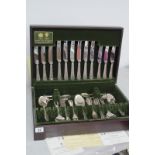 Arthur Price Canteen of Bead Pattern Plated Cutlery, in original fitted canteen case with associated