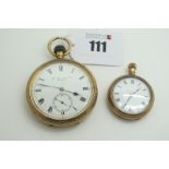 Thos Russell & Son Liverpool; A Chester Hallmarked 9ct Gold Cased Openface Pocketwatch, the (