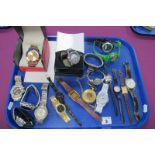 A Collection of Assorted Ladies and Gent's Wristwatches, including modern Weiguan automatic, Avon,