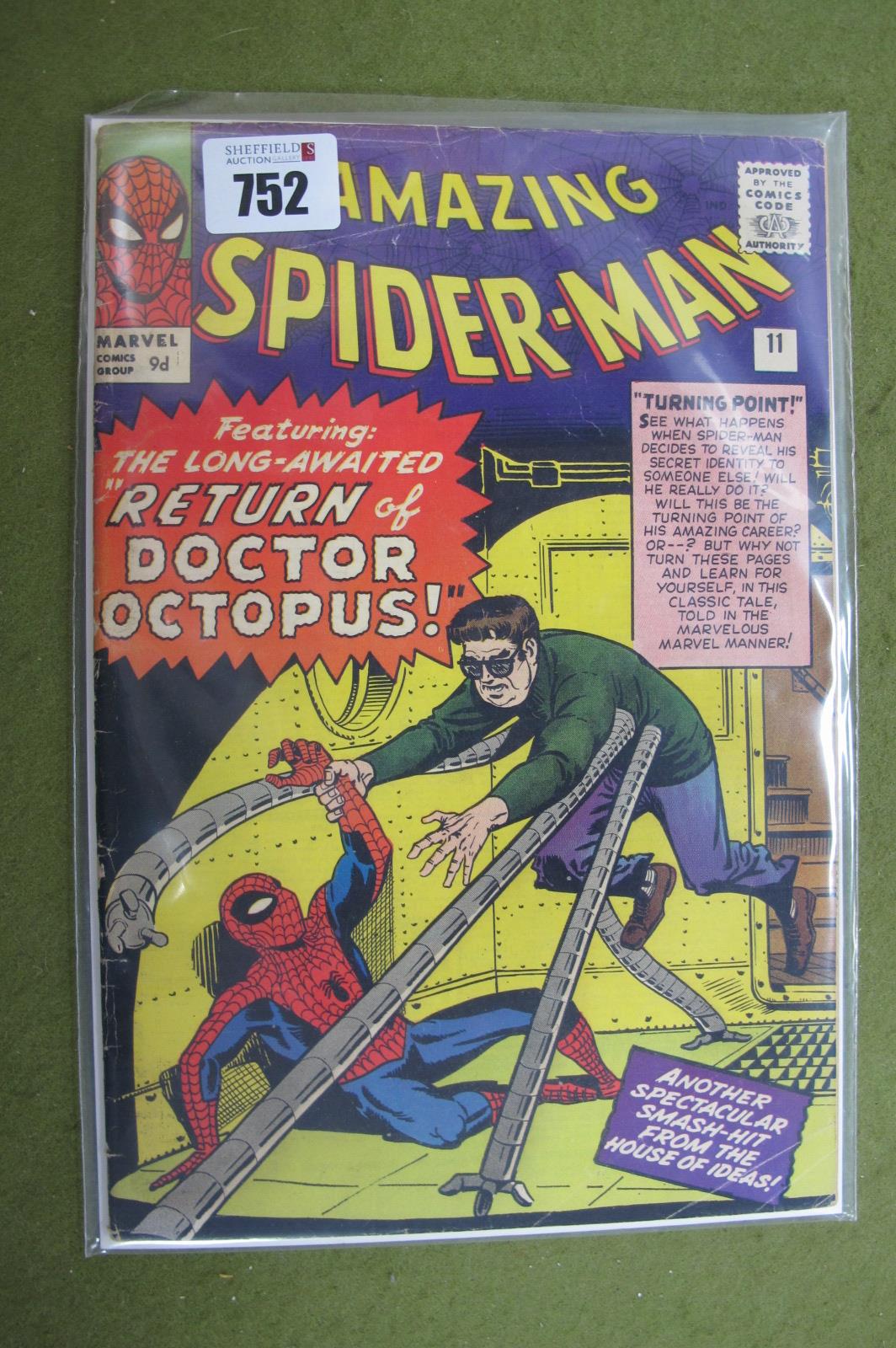 Amazing Spider Man #11 Marvel Comic, 'Return of Doctor Octopus', some creases etc, but overall