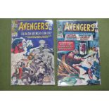 Marvel Comics The Avengers. #14 and #18, overall good condition.