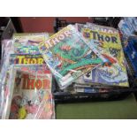 Over Sixty Five Issue of Marvel Comics, The Mighty Thor, issues mostly in the 200's and 300's,