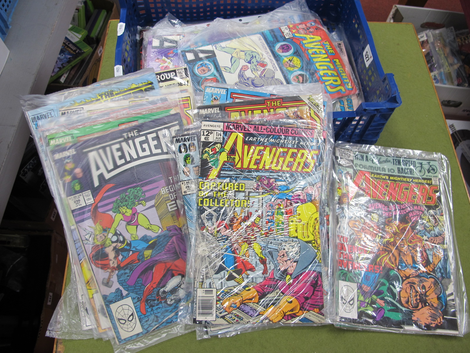 Over Forty Issues of Marvel Comics The Avengers, #216, #211, #215, #174, #293, #298, etc, all in