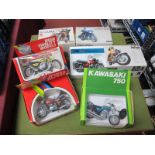 Six Boxed Polistil 1:15th Scale Diecast Model Motorcycles, including Moto Guzzi Versione