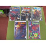Image Comics - Spawn #1, #2. #3, #4, #5, all in good - very good condition.