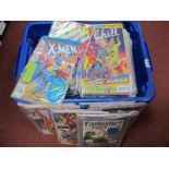 A Large Quantity of Marvel and Other Comics, to include X-Men, Spiderman, Human Torch, Sandman
