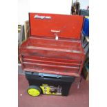 Snap On Tools Metal Storage Chest 65.5cm wide, Stanley Pro Mobile tool chest.