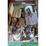 Woodworkers Tools, including Forstner, drill bit set, router bits, Acorn plane, circular saw,