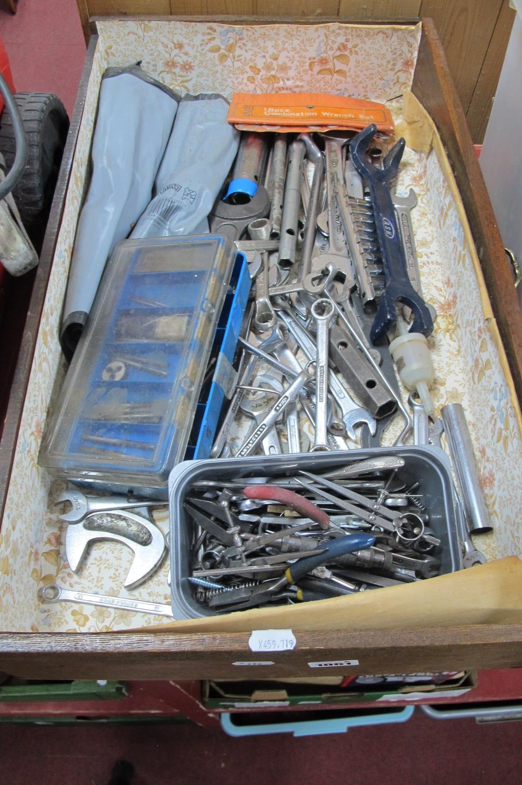 Lynx Drop Forged Spanners, combination wrench set, drill bits, etc:- One Box