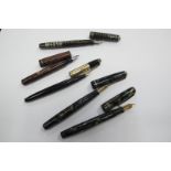 Ink Pens - Wyvern 81, Parker Vacumatic, Swan eternal, all with 14k nibs, Wyvern 303, and King's