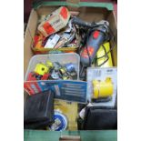 Pro Power Angle Grinder, Tru-Arc electrodes, brushes Rolson jigsaw blades, angle drive, etc:- One