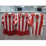 Football Shirts - Atletico Madrid, homes by Nike 2003 Centenary, two with LFP arm patches, size S (