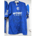 Glasgow Rangers Match Worn/Player Issue Blue Shirt, by Adidas, for the 1994-5 Champions League,