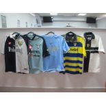 Football Shirts - Parma Champion, home 'Champion' logo size S and yellow and blue away 'Parmalat'