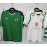 Football Shirts - Northern Ireland, Umbro green home circa 2004-6 size S. Republic of Ireland, Umbro