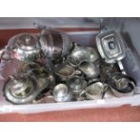 A Collection of Assorted Plated Tea Wares :- One Box