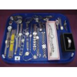 A Collection of Assorted Wristwatches, including DKNY, Accurist, Next, etc :- One Tray