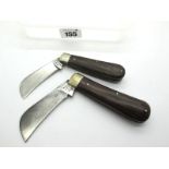 Pruning Knife Lockwood Brothers, wooden scales, n/s bolster, 10.5cm; Rodgers, wooden scales, n/s