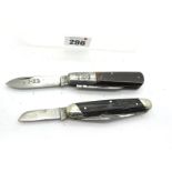 G. Wostenholm Four Blade Pocket Knife, n/s bolsters, brass linings, name cartouche, 9cm closed;