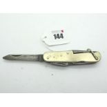 Morton & Sons, Sheffield; Multi Blade, with two blades, scissors, tin opener, bottle opener,