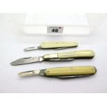 William Rodgers, two blades, faux scales, large n/s bolster, brass linings, 9cm; I.XL George