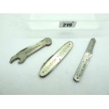 Advertising Knives - Condor Tobacco, 8cm, Aurora with bottle opener and blade, 8cm and stainless