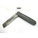 Joseph Allen & Sons, Sheffield; A Military 1947 G.P.O. Sailors Type Jack Knife, 12.5cm closed.