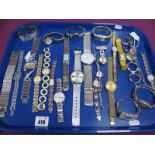 Accurist, DKNY, Elle and Other Modern Ladies Wristwatches :- One Tray
