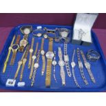 Sekonda, D&G, Oasis, Pulsar, Accurist, and other modern wristwatches :- One Tray