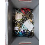 Bead Necklaces, bracelets, bangles, and other modern costume jewellery:- One Box