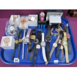 Seiko, Oasis, Casio, Kahuna, and other modern wristwatches :- One Tray
