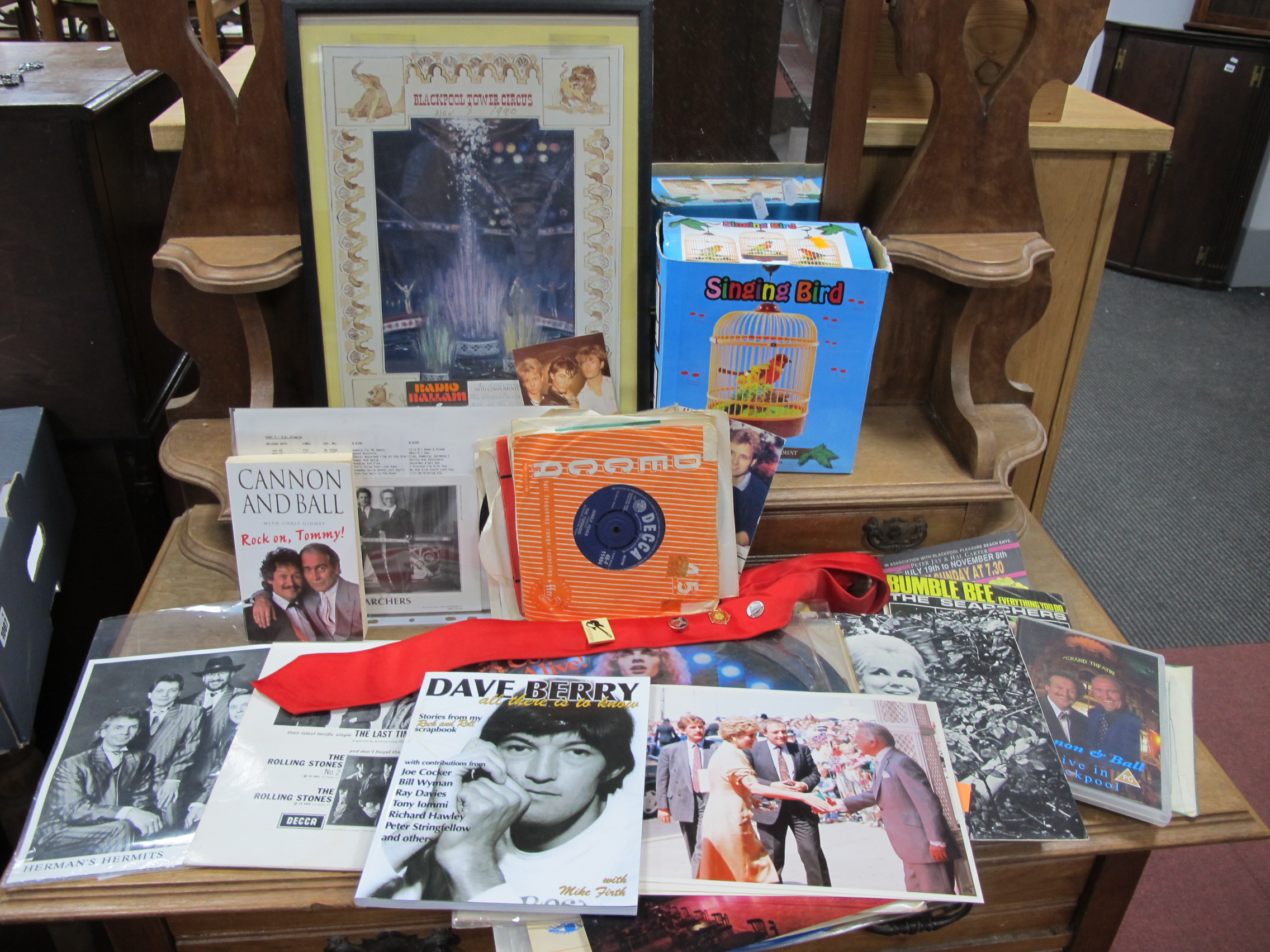 Blackpool Interest - Andy Gibb, Cannon & Ball, Ken Dodd, Bangles, The Hollies, The Searchers, lps,