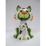 A Lorna Bailey Fireside Ratcatcher Cat, colourway 1/1, 20.5cm high.