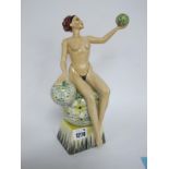 A Peggy Davies Erotic Figurine 'Isadora', an artists original colourway 1/1 by Victoria Bourne, 27.