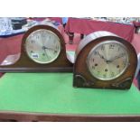 An Early XX Century Napoleons Mantle Clock, Roman numeral dial, Westminster chimes, along with a