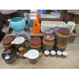 Hornsea Storage Jars, Jugs, Sylvac posy, Arthur Wood jug:- One Box