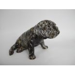 Anita Harris Model of a Seated Bulldog, gold signed, 20cm wide.