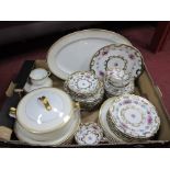 Limoges (France) Part Dinner Service, together with a Continental part tea service, Country Roses