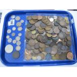 Collection of GB and World Coins, includes a 1813 Sheffield one penny token, small collection of