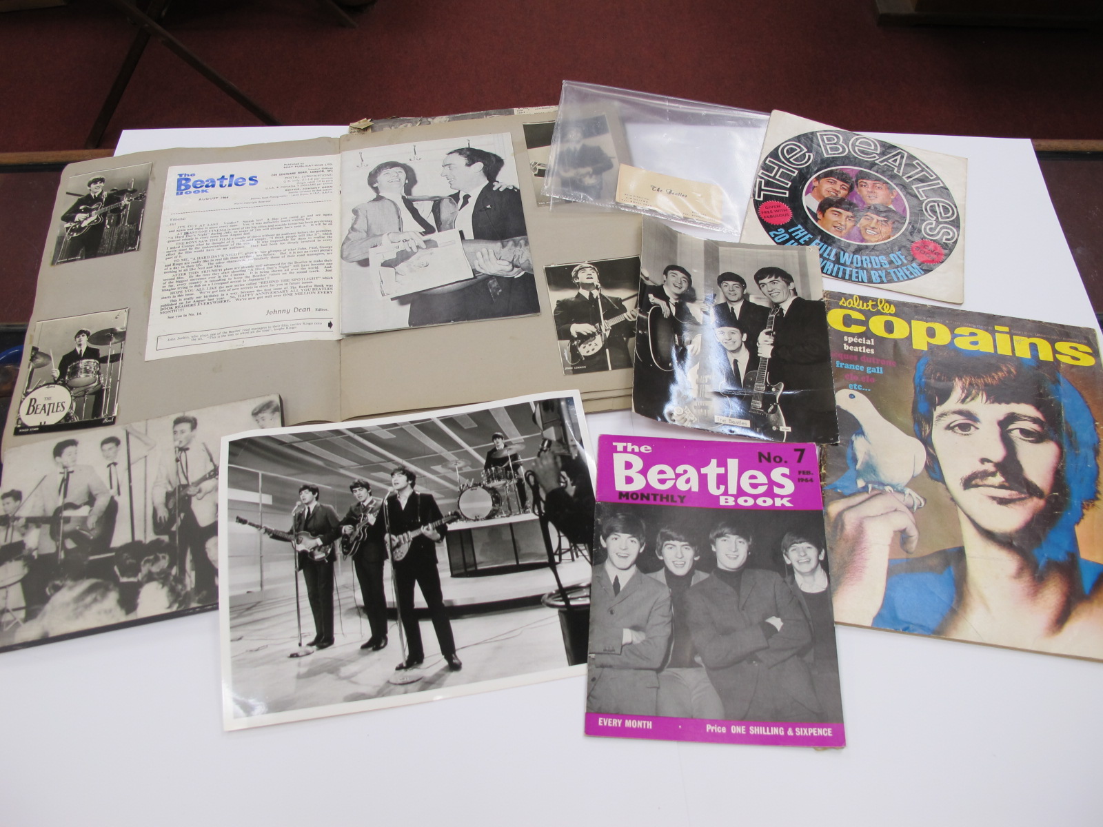 The Beatles - Alan Williams (Beatles First Manager) business card, scrapbooks, other publications