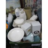 A Selection of Wedgwood, Sylvac and other vases:- One Box.