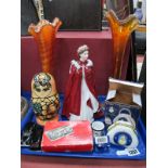 Royal Worcester 'In Celebration of The Queens 80th Birthday 2006' Figurine, Carnival vases,