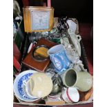 Household Ceramics, dinnerware, glassware, ceramics, etc:- One Box.