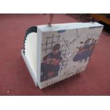 The Beatles - record carry case with concertina sleeves to interior, and images of The Fab Four to
