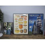 A Selection of Reproduction Advertisement, La Fromage (framed) Bergen '93',etc, (quantity).