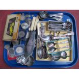 Crowns 1891 - 1937, Silver medal, Commemorative coins, cutlery:- One Tray
