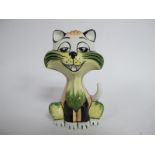 Lorna Bailey - Fritz the Cat, in a rare colourway, 1/4, 13cm high.