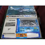 A Nichimo 1:20th Scale Kit No 5-2002-4500, all plastic assembly kit Cessna Skyhawk/172, unchecked