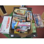 An Interesting Collection of Plastic Model Car Kits by Sanwa, Revell, Premier Products, Paramount,